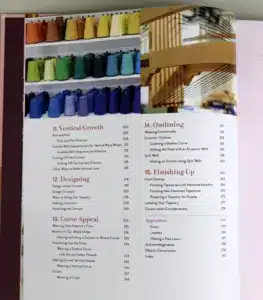Een andere pagina uit het boek 'The Art of Tapestry Weaving'